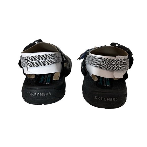 NWT Skechers Reggae Irie Mon Sandal in Black/White Size 7 - Picture 7 of 14